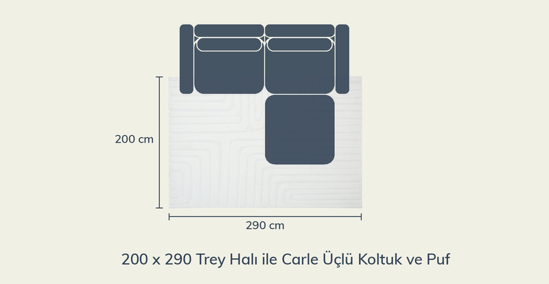Trey Yumuşak Halı - 200 x 290