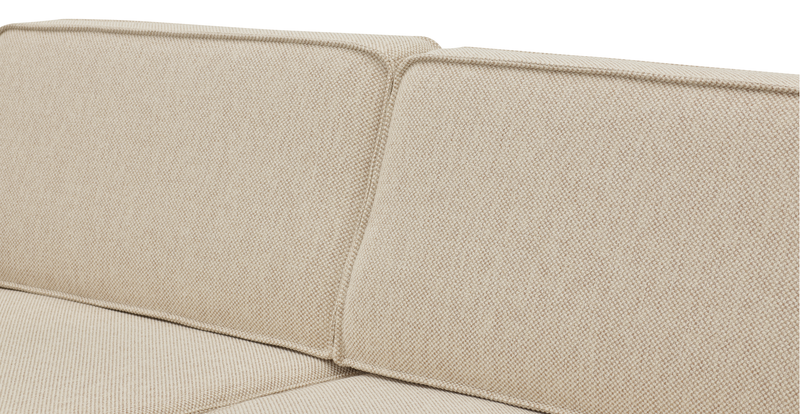 Klem Slim Loveseat Ahşap Ayak - Doğal Doku