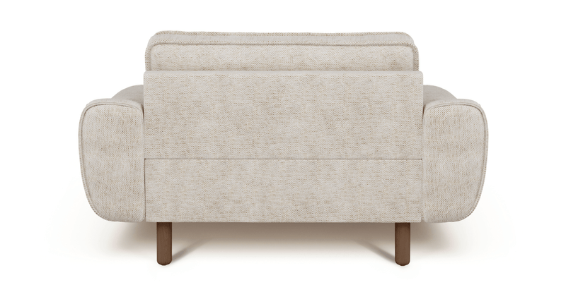 Klem Loveseat Silindir Ahşap Ayak - Doğal Doku