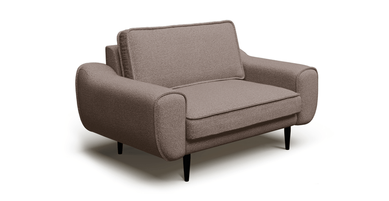 Klem Loveseat Ahşap Ayak - Bukle