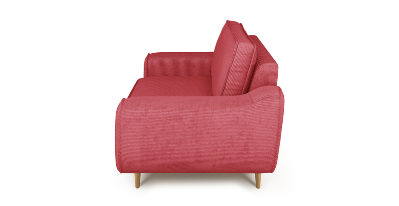 Klem Loveseat Ahşap Ayak - Fitilli Kadife