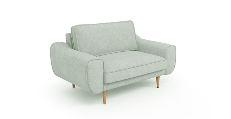 Klem Loveseat Ahşap Ayak - Keten