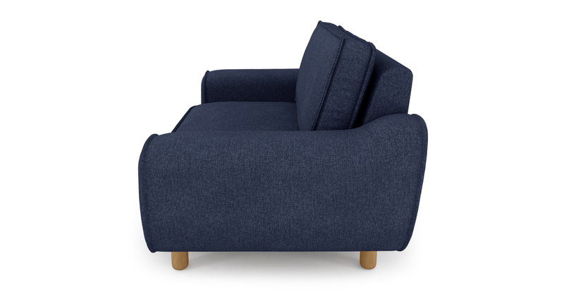 Klem Loveseat Silindir Ahşap Ayak - Keten