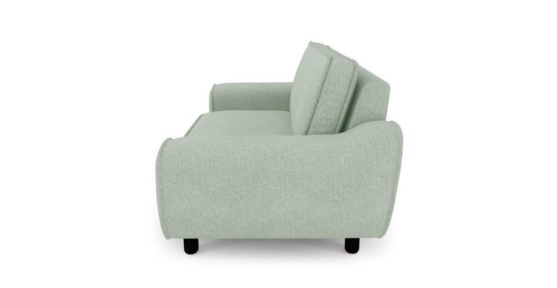 Klem Loveseat Silindir Ahşap Ayak - Keten