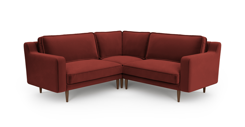 Klem Slim 203 x 203 Köşe Ahşap Ayak - Kadife