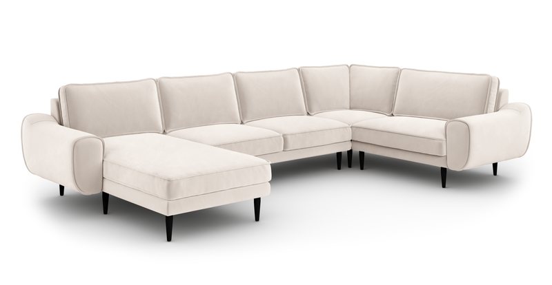 Klem 346 x 210 Köşe Ahşap Ayak - Kadife