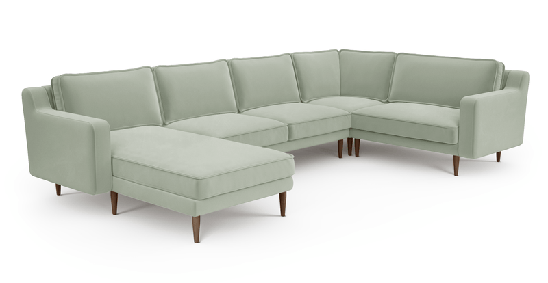 Klem Slim 339 x 203 Köşe Ahşap Ayak - Kadife