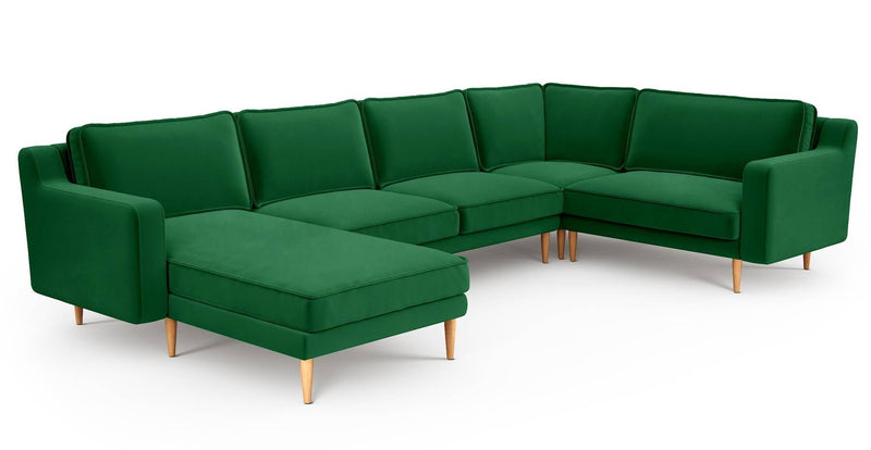 Klem Slim 339 x 203 Köşe Ahşap Ayak - Kadife
