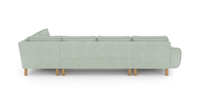 Klem 346 x 210 Köşe Silindir Ahşap Ayak - Keten