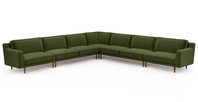 Klem Slim 383 x 383 Köşe Ahşap Ayak - Kadife