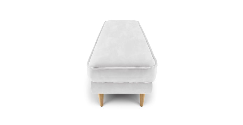 Klem Bench Ahşap Ayak - Kadife