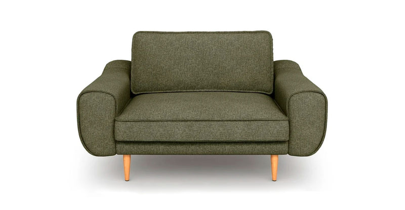 Klem Loveseat Ahşap Ayak - Keten