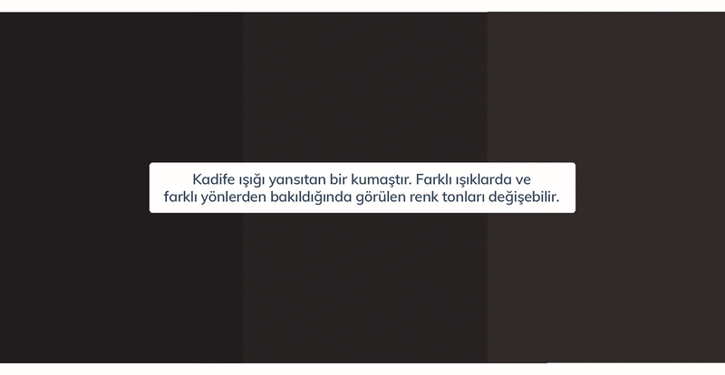 Klem 290 x 290 Köşe Metal Ayak - Kadife