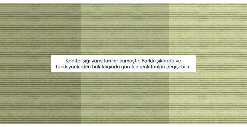 Klem Üçlü Koltuk Large Metal Ayak - Fitilli Kadife